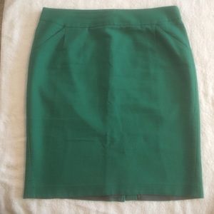 Green J. Crew The Pencil Skirt  size 14